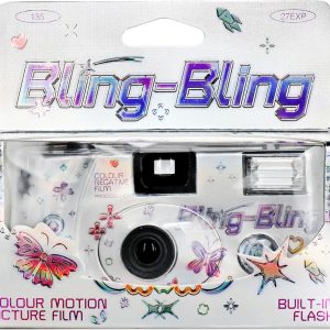 Retocolor Bling-Bling 400 35mm Disposable Film Camera 27EXP, ISO400, Color Negative Film, Focus Free, Easy to Use, Built in Flash, Single Use (Film and Battery Included)